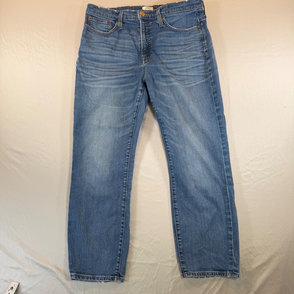 J.Crew Straightaway Jean Womens 31 Medium Wash Straight Leg Denim Blue